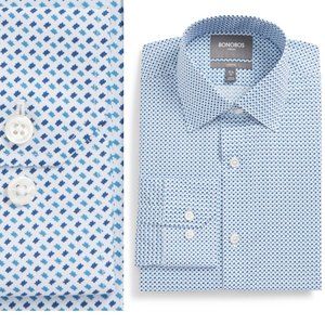 Bonobos Men's Easton Slim Fit Geometric Print Dress Shirt